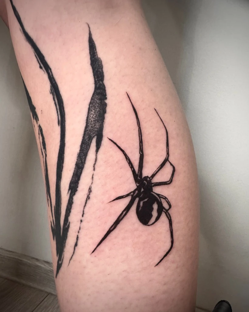 Tatuaj cu păianjen Black Widow