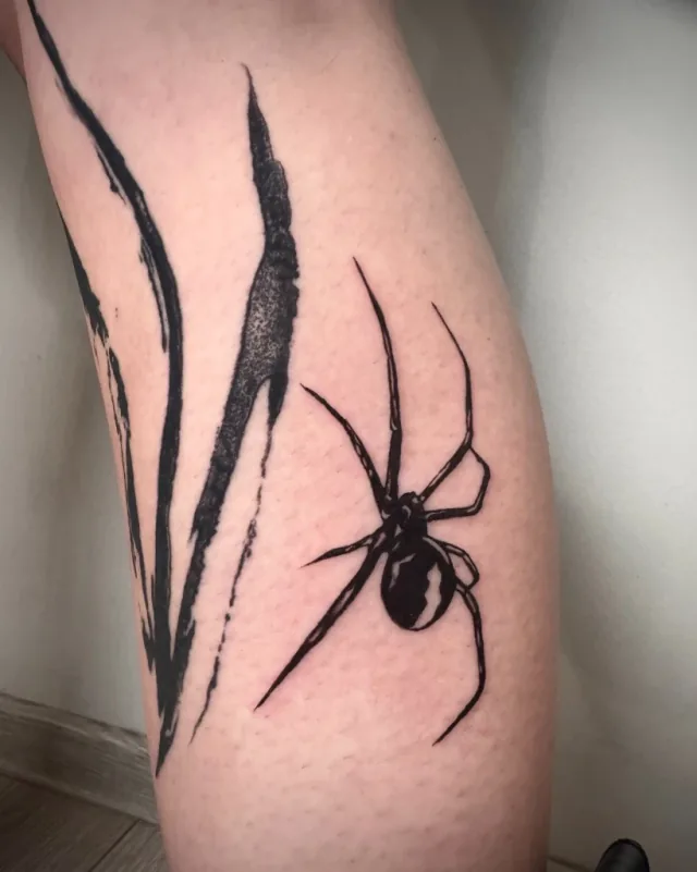 Tatuaj cu păianjen Black Widow