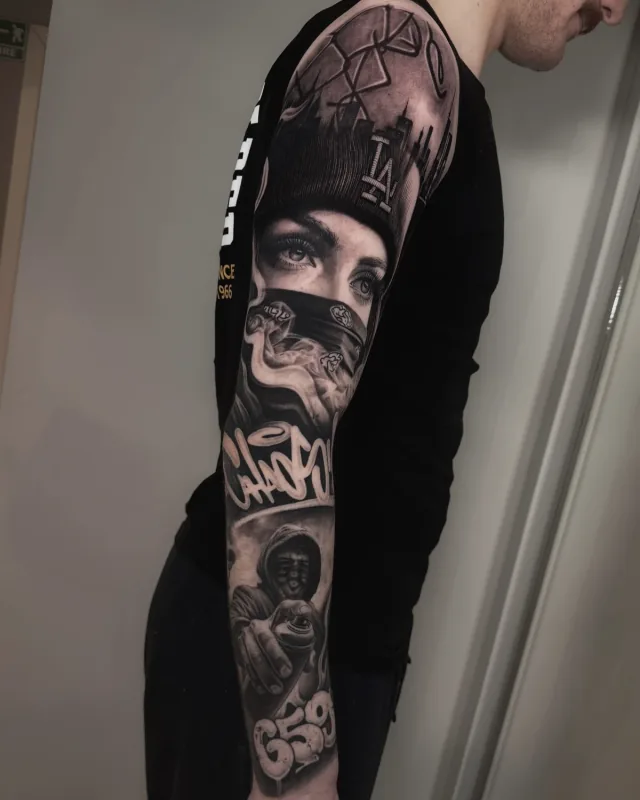 Tatuaj Realism Black and Grey portret realizat la salon Muntele Tattoo Cluj-Napoca